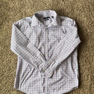 Tommy Hilfiger Men's Plaid Shirt - Blue and Red